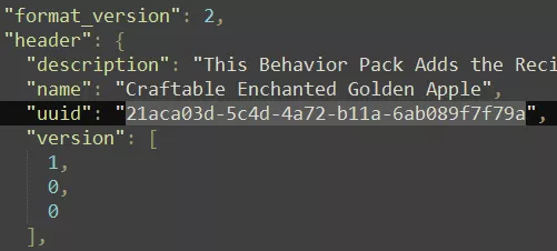 Bedrock_BehaviorPack_ManifestJson_PackID.webp