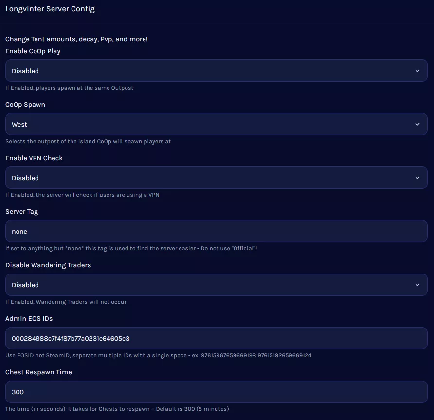 Longvinter_ServerSettingsAll.webp