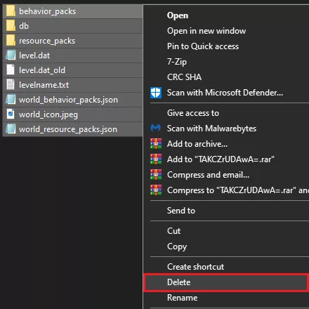 Bedrock_CreateNewWorld_LocalFolderDelete.webp