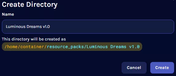 Bedrock_Shaders_CreateDirectoryShader.webp
