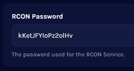 Atualização da Senha RCON do Rust