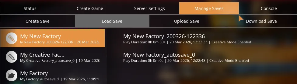 Satisfactory_CreateSave_Manage.webp