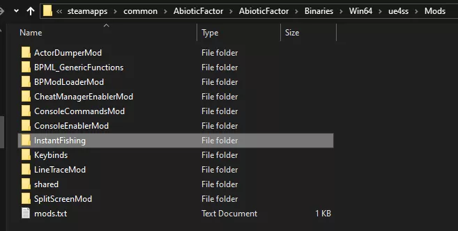 Abiotic_ExtractModsFolderLocal.webp