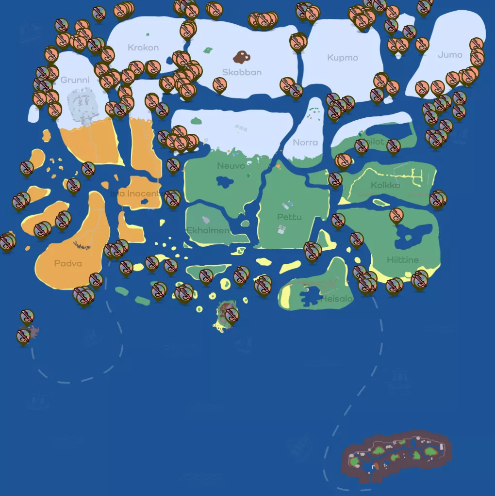 Longvinter – mapa żarłacza łososiowego