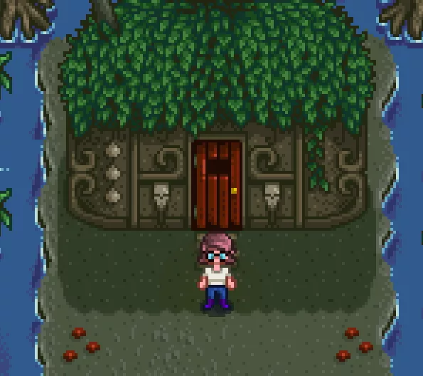 Stardew Valley'de Cadı Kulübesi konumu