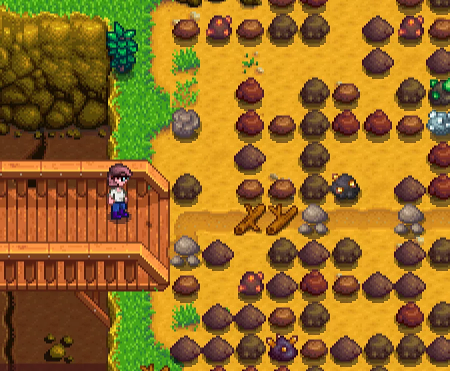 Stardew Valley'de Taş Ocağı köprüsü