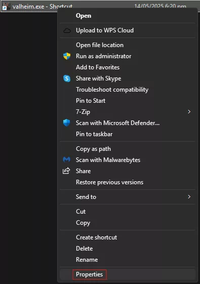 Valheim_ShortcutProperties.webp