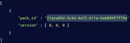 Bedrock_BehaviorPack_WorldBehaviorPacksJson_PackID.webp